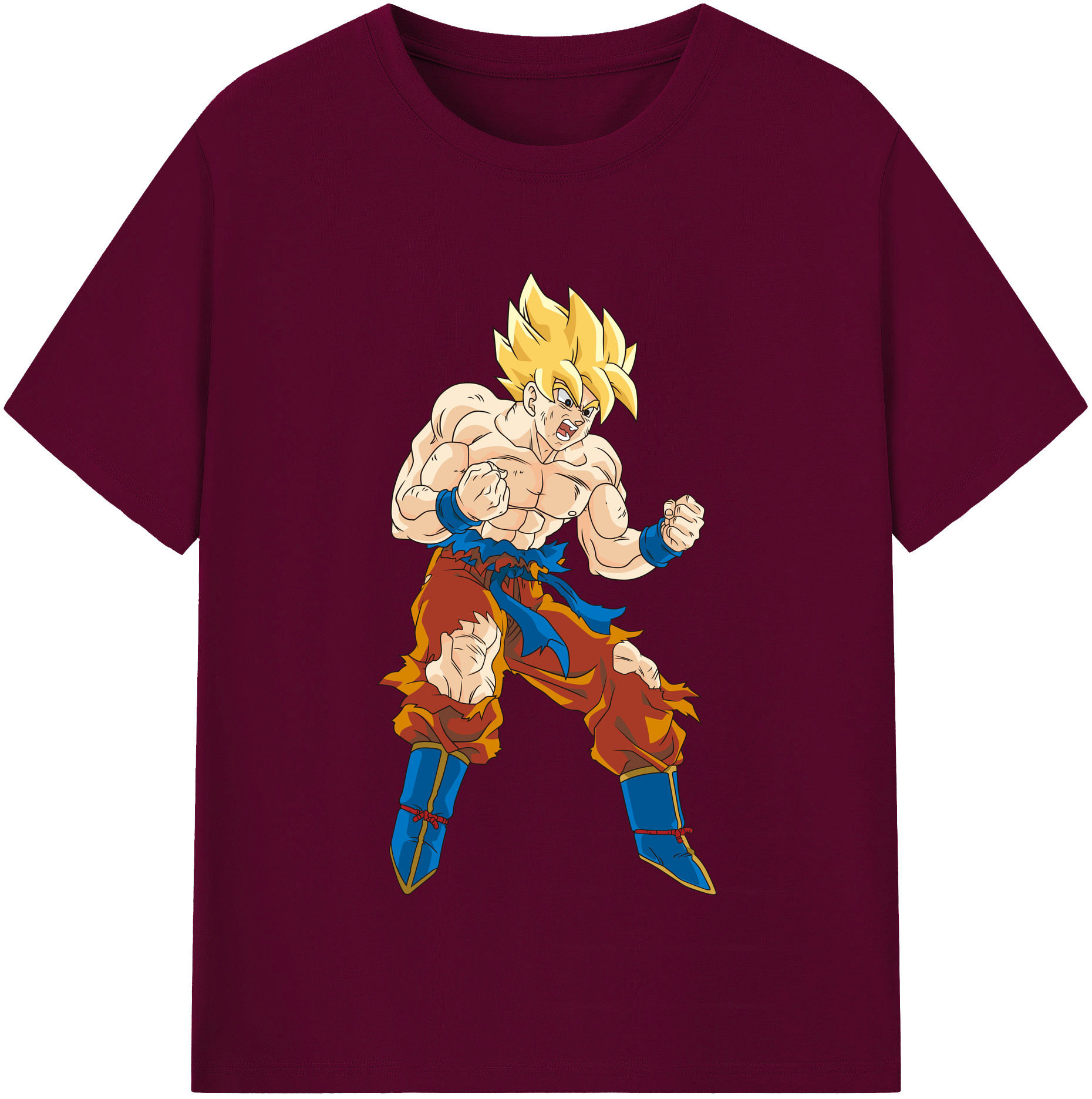 （画像用） ドラゴンボール 孫悟空（そん ごくう）Son Goku カカロット DRAGON BALL Kakarotto レディースカジュアルプリントTシャツ（綿100％）
